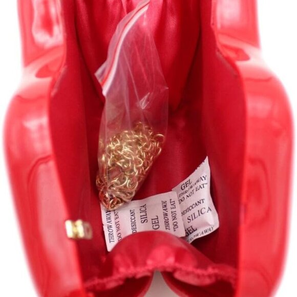 Women Acrylic Lips-shaped Evening Bags Purses Clutch Vintage Banquet Handbag Red - Picture 3 of 7